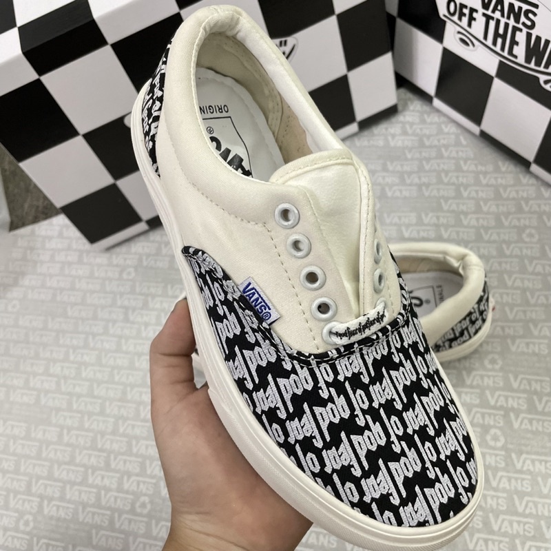 GIÀY VANS FOG FEAR OF GOD LÓT GÓT DA - GIÀY VANS DÂY CHỮ dễ dàng phối đồ.