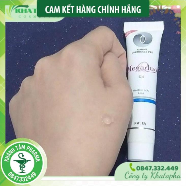MEGADUO Gel 15g - bản AHA và Plus Retinal 1.0 gel thoa mụn
