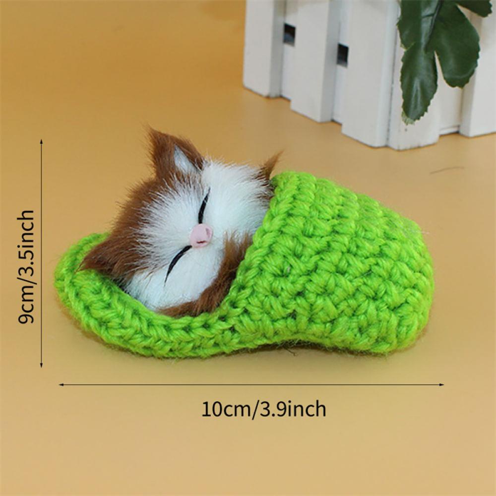 Đồ Chơi Mèo Nhồi Bông Mini Dễ Thương Có Âm Thanh Sáng Tạo Trang Trí Nội Thất G6N2