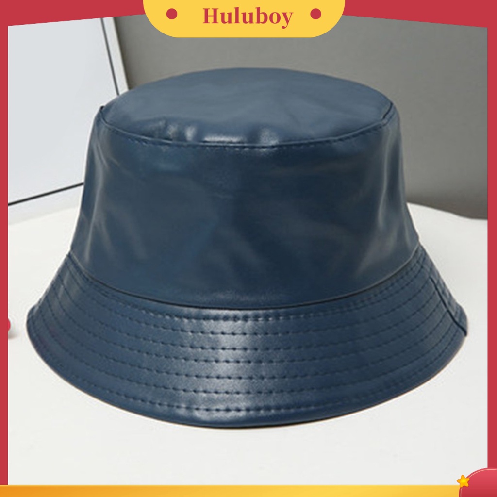 Mũ xô da giả màu trơn thời trang cho nữ