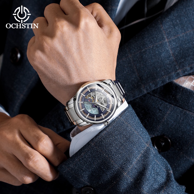 Đồng Hồ Cơ Tự Động Chống Thấm Nước 2022 Màu Đen Samurai Cho Nam