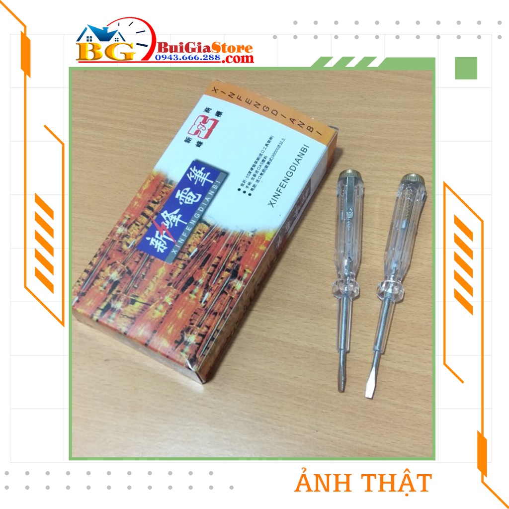 Bút thử điện kiêm tua vit 2 cạnh