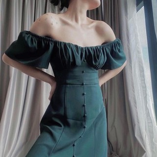 Đầm xẻ tà Gago mặc được 2 kiểu