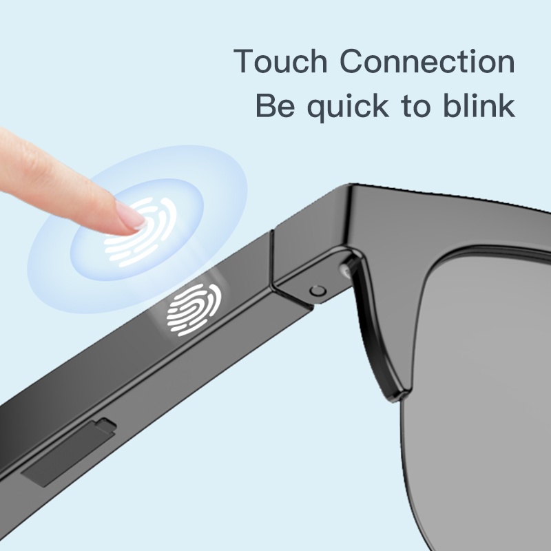 Kính Mát Tích Hợp Tai Nghe Bluetooth 5.3 Cho Điện Thoại Thông Minh xiaomi huawei