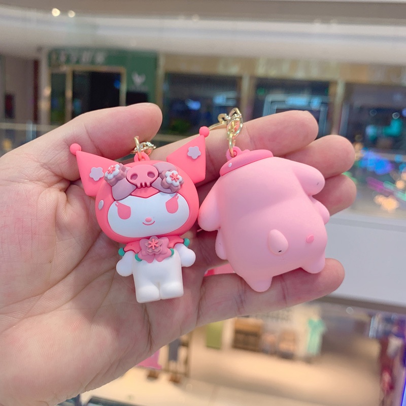 SANRIO Móc Khóa Hello Kitty Cinnamoroll Kuromi Melody Dễ Thương