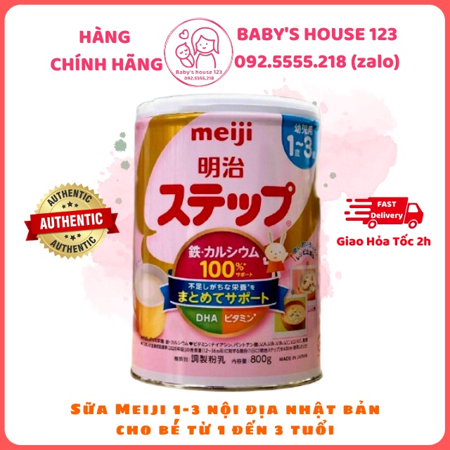 SỮA MEIJI 1-3 HỘP 800gr