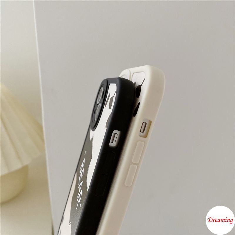 Ốp Điện Thoại Mềm In Hình Gấu Cho iphone 15 14 13 12 11 pro x xr xs max se 2020 6 6s 7 8 plus