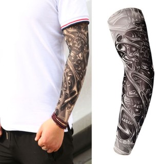 Ống Tay Áo Giả Hình Xăm Chống Tia UV Co Giãn Tiện Dụng Cho Nam Và Nữ