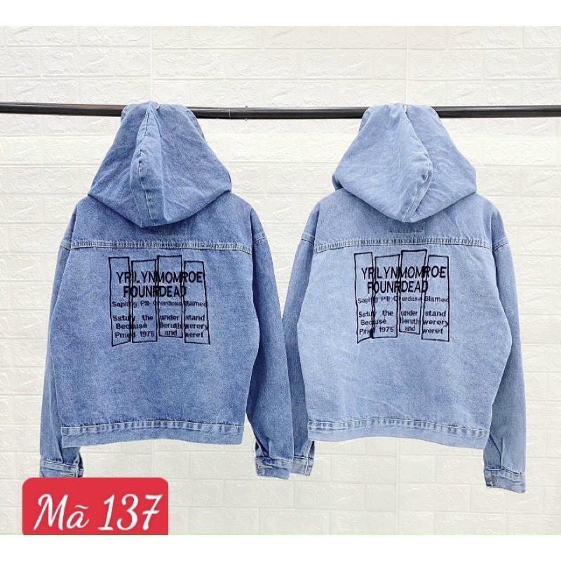 Áo Khoát Jean Cao Cấp , Chất Dày Dặn, Form chuẩn , , DV04