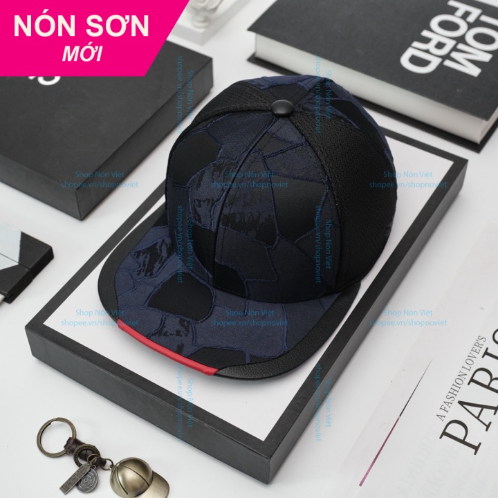 Mũ Lưỡi Trai Nón Sơn Snapback Vân Đá Xanh Đen Chính Hãng Hàng Chuẩn Tem 7 Màu Cao Cấp Mới / Nón Kết Sơn shopnonviet