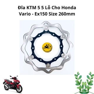 Đĩa KTM 5 5 Lỗ Cho Honda Vario - Ex150 Size 260mm