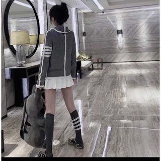 Áo Khoác Len Lông Thom Brown e Giấu Quần