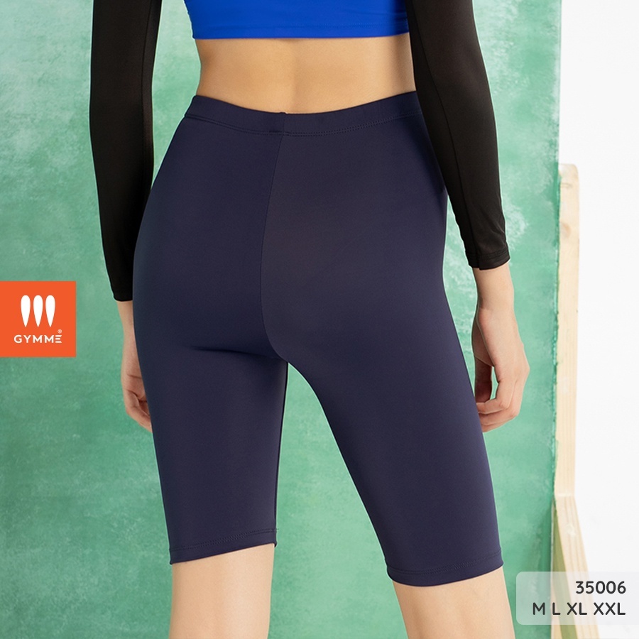 Quần short tập gym yoga nữ cạp cao chất thun co giãn 4 chiều gymme -35006