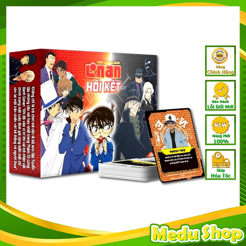 Thám Tử Lừng Danh Conan Hồi Kết - Bộ trò chơi BoardGame Cực hấp dẫn cho các bạn trẻ - Đồ chơi MeduShop