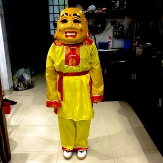 👘[ BỘ ĐỒ ÔNG ĐỊA] mặt thạch cao tặng quạt