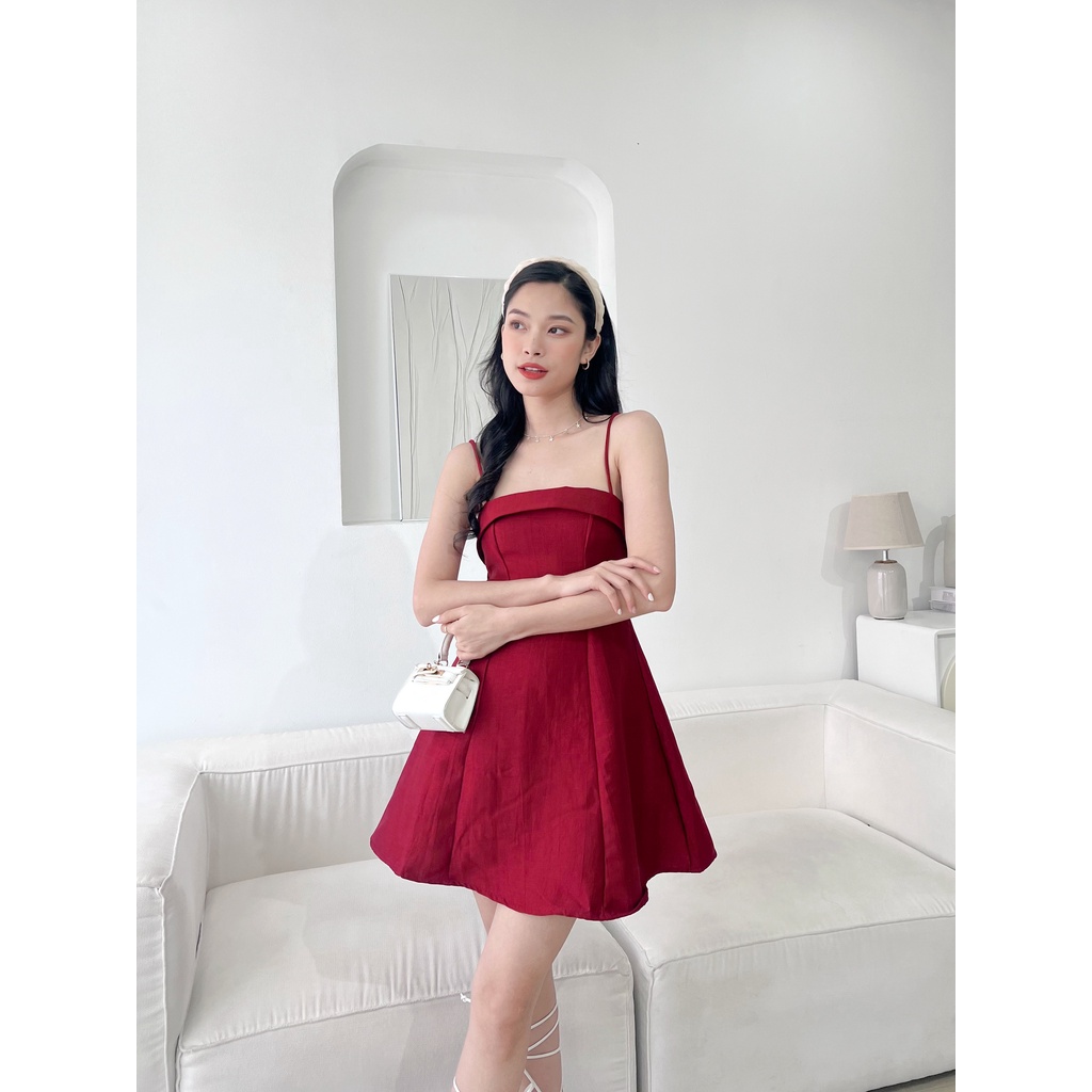 GOÛT DE JUN - Đầm nữ tafta hai dây ELINA DRESS - GOÛT DE JUN