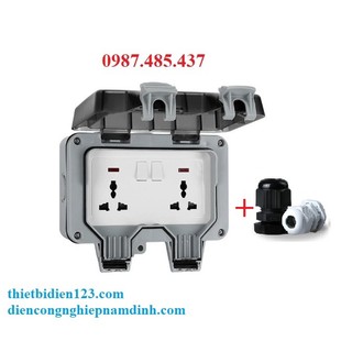 Ổ cắm chống nước ngoài trời IP67, ổ cắm sân vườn chống thấm nước - Mặt che ổ điện chống nước