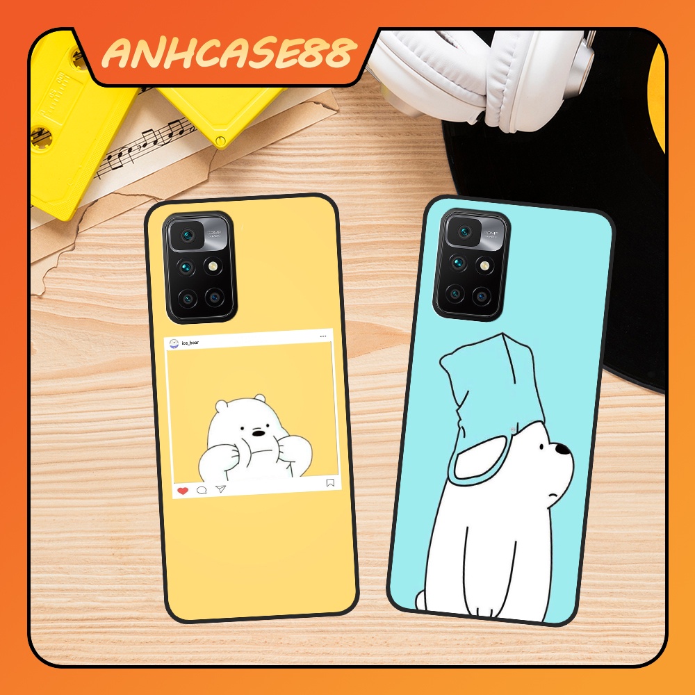 Ốp Lưng Điện Thoại Xiaomi Redmi 10 - Note 10 4G/5G - Note 10s -Note10 Pro In Hình Gấu Cute-Trend-CASE88.(4)