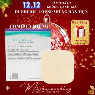 Miếng dán mụn Duoderm Extra Thin,miếng dán hút mủ vết thương,chăm sóc da mụn (combo 3 miếng)