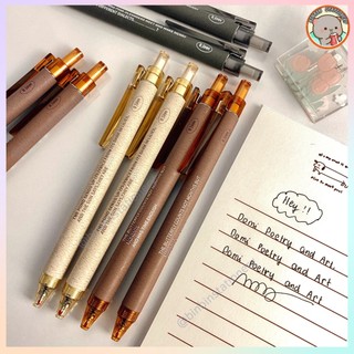  Bút bấm Domi Poetry & Art ngòi kim, mực đen 0.5mm BDM-903