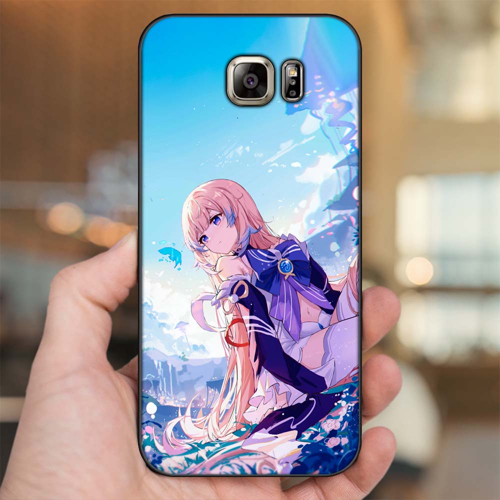 Ốp lưng Samsung Note 5 viền đen in hình Sangonomiya Kokomi Genshin Impact