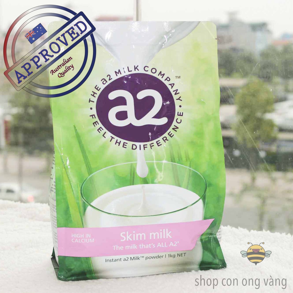 sữa bột A2 túi 1kg (nguyên kem, tách béo)