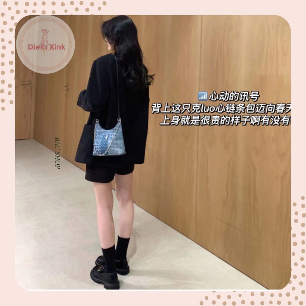 Túi Đeo Chéo Mini Phong Cách Vintage TÚi Xách Nữ Vải Bò Đẹp Phong Cách Thời Trang Hàn Quốc Giá Rẻ Quà Tặng Đi Chơi Tết