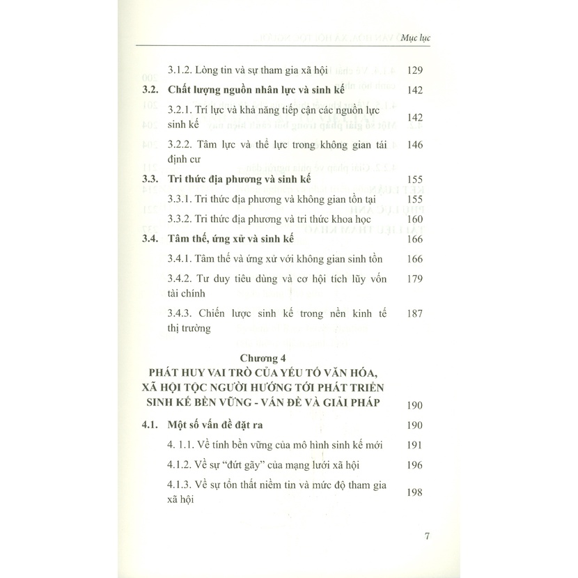Sách - Yếu Tố Văn Hóa, Xã Hội Tộc Người Trong Đời Sống Sinh Kế Của Người Dân Vùng Tái Định Cư Thủy Điện
