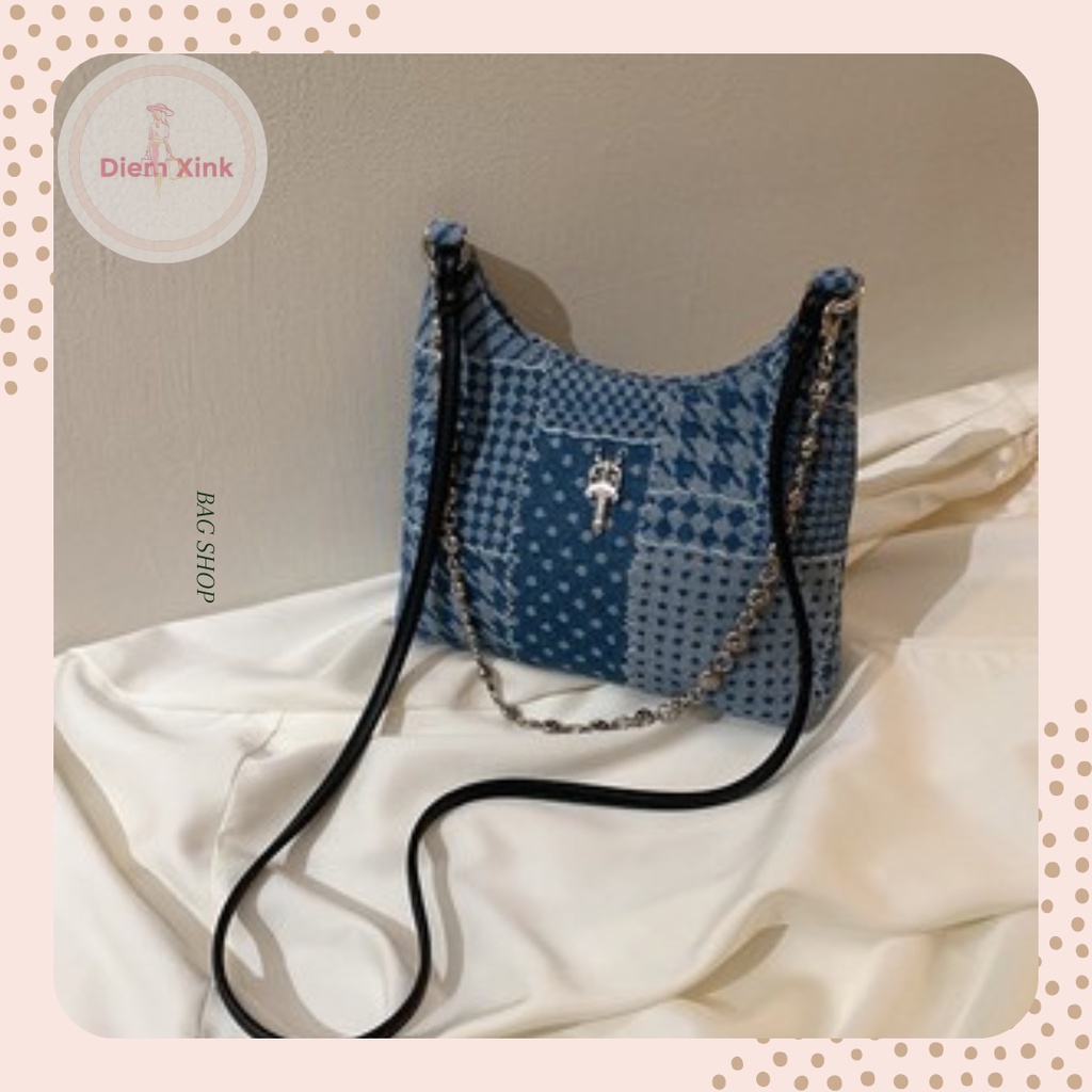 Túi Đeo Chéo Mini Phong Cách Vintage TÚi Xách Nữ Vải Bò Đẹp Phong Cách Thời Trang Hàn Quốc Giá Rẻ Quà Tặng Đi Chơi Tết