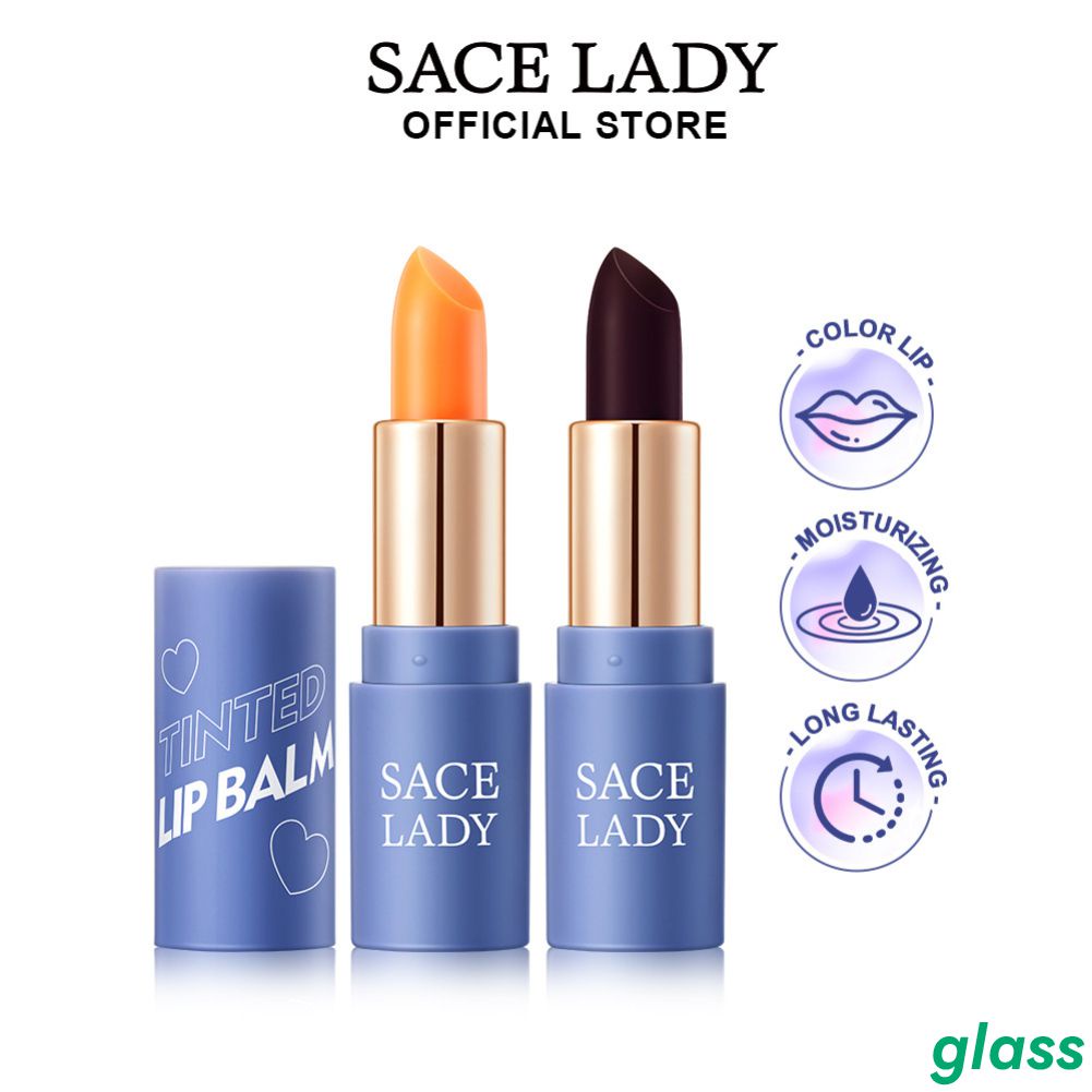 Son Dưỡng Môi Dưỡng Ẩm Lâu Trôi Thay Đổi Màu Sắc Theo Nhiệt Độ SACE LADY 3 Màu Tùy Chọn