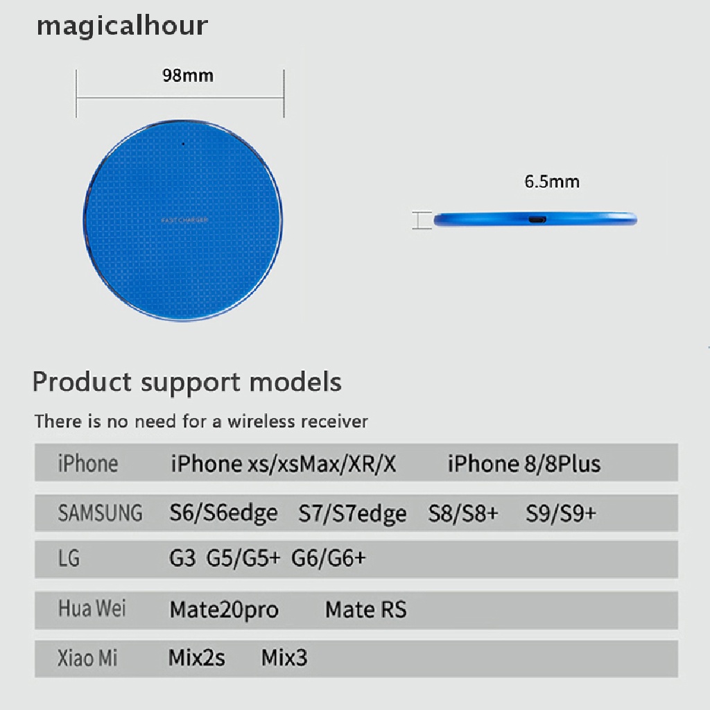 Đế Sạc Nhanh Không Dây Qi Cho XS XR S9 + / S9 Android