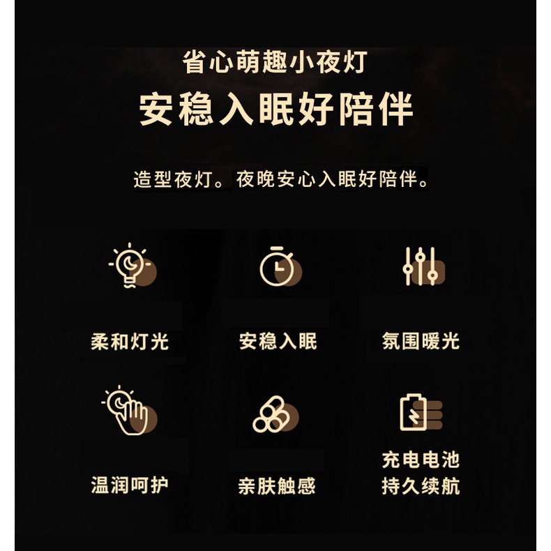 Đèn Ngủ Hình Động Vật Hoạt Hình Nhiều Màu Sắc Phát Sáng Trong Đêm Dành Cho Trẻ Em