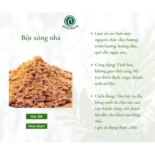 Bột xông nhà làng ta 100% thiên nhiên tẩy uế tịnh hoá không gian thờ cúng hỗ trợ thiền định
