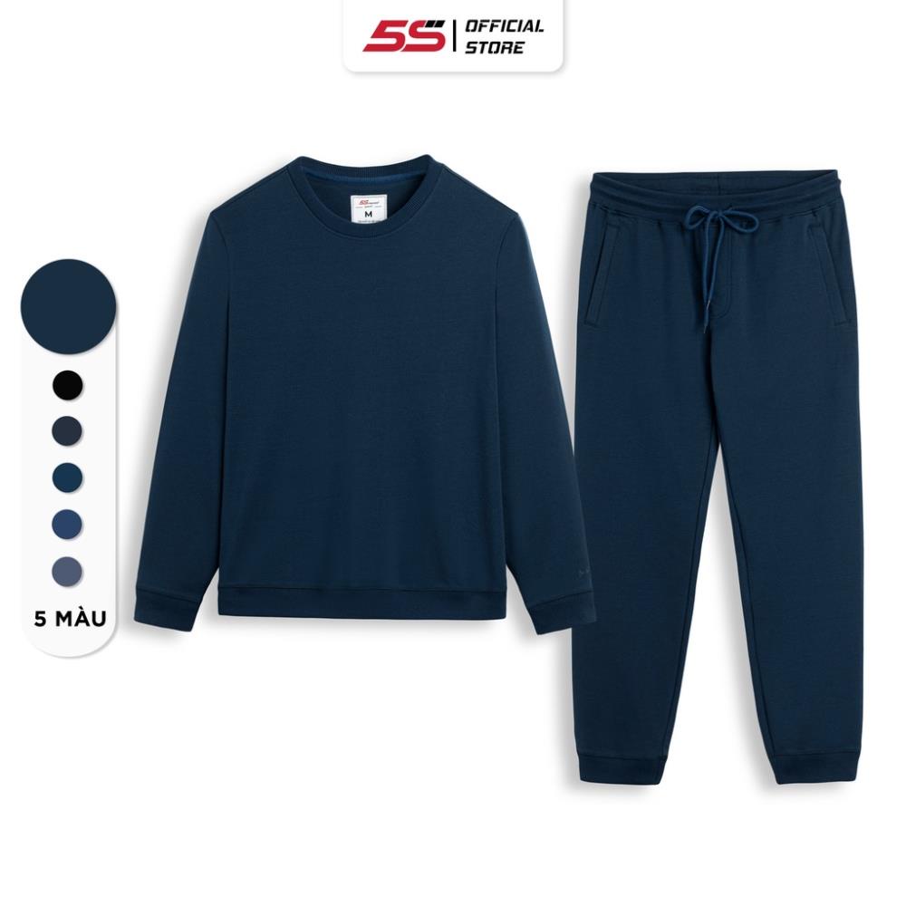 Bộ Quần Áo Nỉ Nam 5S, Chất Cotton USA, Mềm Mịn, Bo Chun Ấm Áp, Thiết Kế Khỏe Khoắn (01-BNI22040)