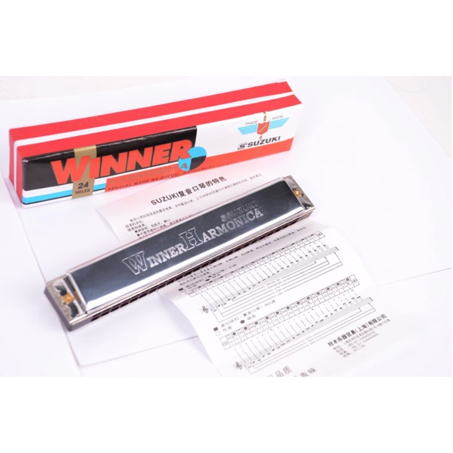 Kèn Harmonica Suzuki Winner W-24 – Chính Hãng