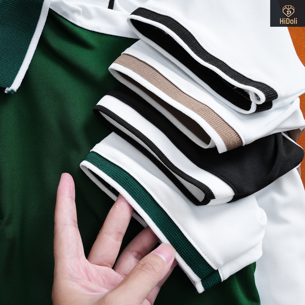 Áo thun POLO nam thiết kế SỌC VAI chất liệu vải cotton cá sấu mềm mịn, thoáng mát tay ngắn sang trọng MANSTORE 02