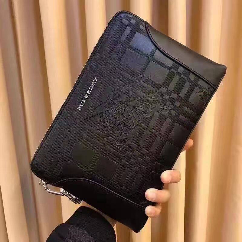 Túi Xách Burberry Chất Liệu Da Sức Chứa Lớn Cao Cấp Thời Trang Dành Cho Nam