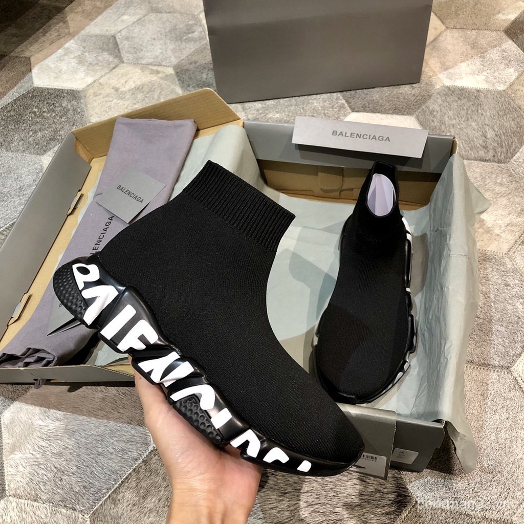 Balenciaga Giày Thể Thao Cao Cổ Phong Cách Hàn Quốc Trẻ Trung Dành Cho Cả Nam Và Nữ