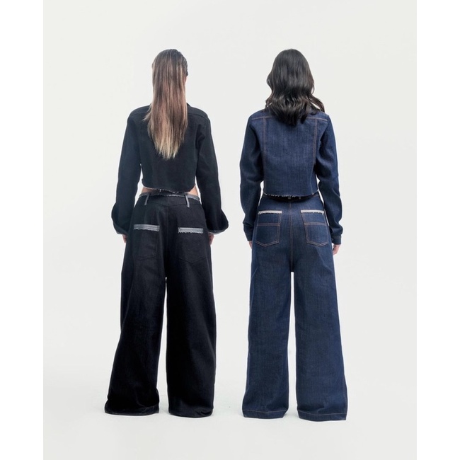 SET DENIM XANH VÀ ĐEN