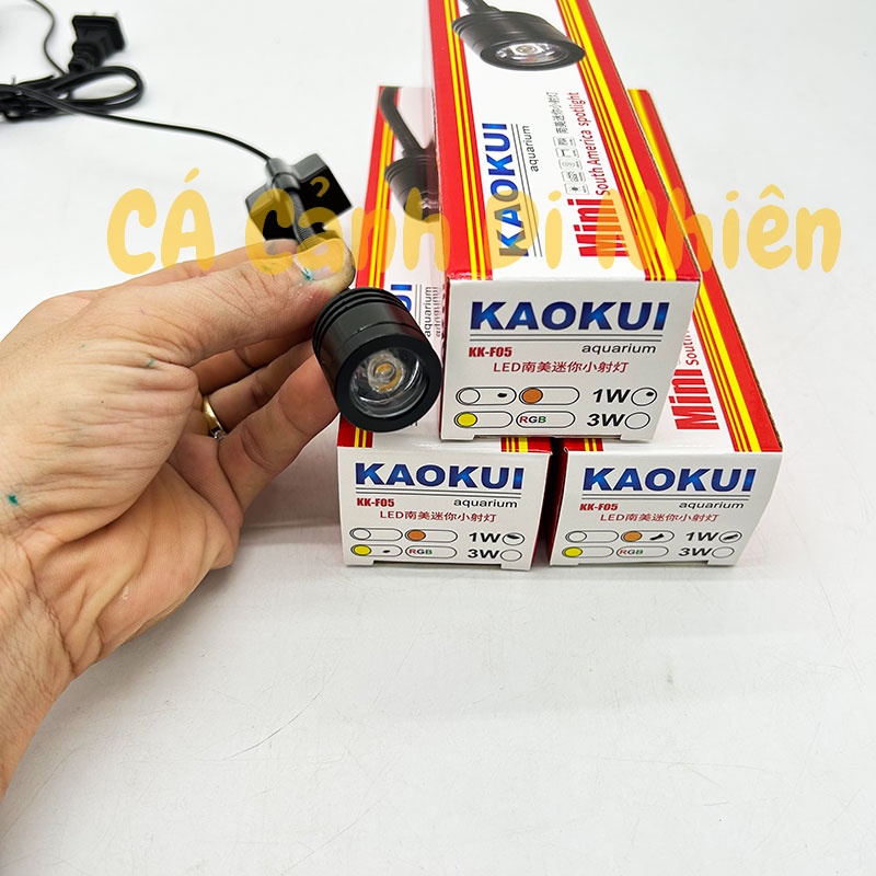Đèn led rọi Mini 1W kẹp thành hồ cá thủy sinh BIOTOP KK-F05 cho bể 20-30 cm