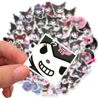 Set 50 sticker hình dán Thỏ Kuromi chống thấm nước