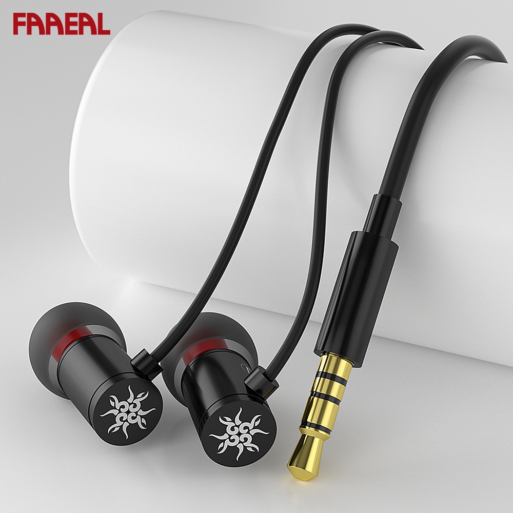 Tai Nghe Nhét Tai FAAEAL CVJ Âm Thanh HiFi Có Dây Kim Loại Chống Ồn Cho Điện Thoại / MP3