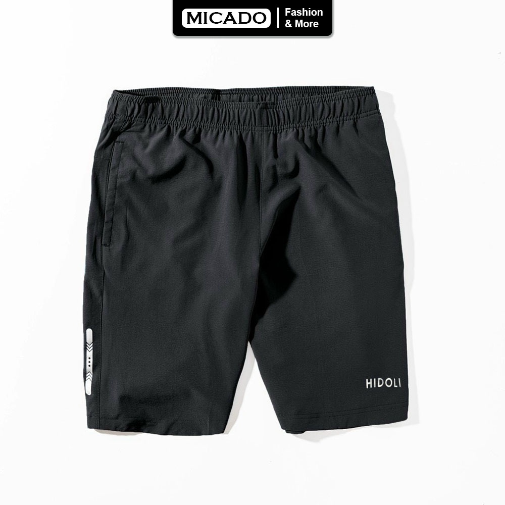 Quần short nam thể thao V3 vải gió cao cấp túi khóa mặc thoáng mát Micado