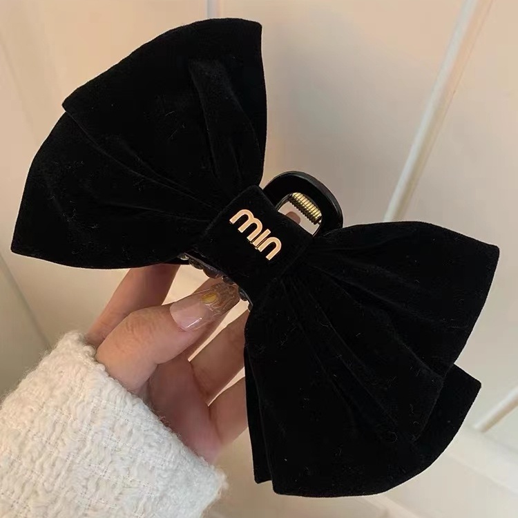 Kẹp Tóc Hình Nơ Màu Đỏ Phong Cách Giáng Sinh Thời Trang Thu Đông Cho Nữ