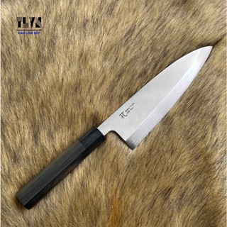 TLVN-Dao Làm Bếp deba chuyên mổ file cá thép 440c cán gỗ khâu sừng