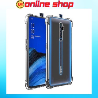 Ốp chống sốc trong suốt oppo reno2f / reno2,có gù chống sốc bảo vệ máy cực tốt,chất liệu silicon dẻo ôm sát thân máy