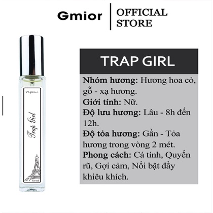 Nước Hoa Nữ Trap Girl Ngọt Ngào Cuốn Hút Dành Cho Nữ (Chính Hãng 100%) Good Girl Lưu Hương 8-12 Tiếng