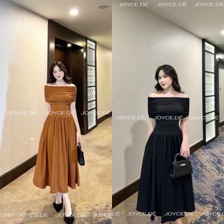 Váy maxi trễ vai tiểu thư
