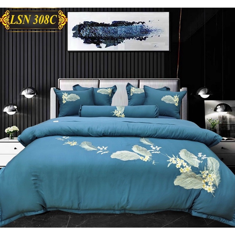Set Chăn Ga Gối Lụa Tơ Tăm Pyeoda Cao Cấp (set 7 món)