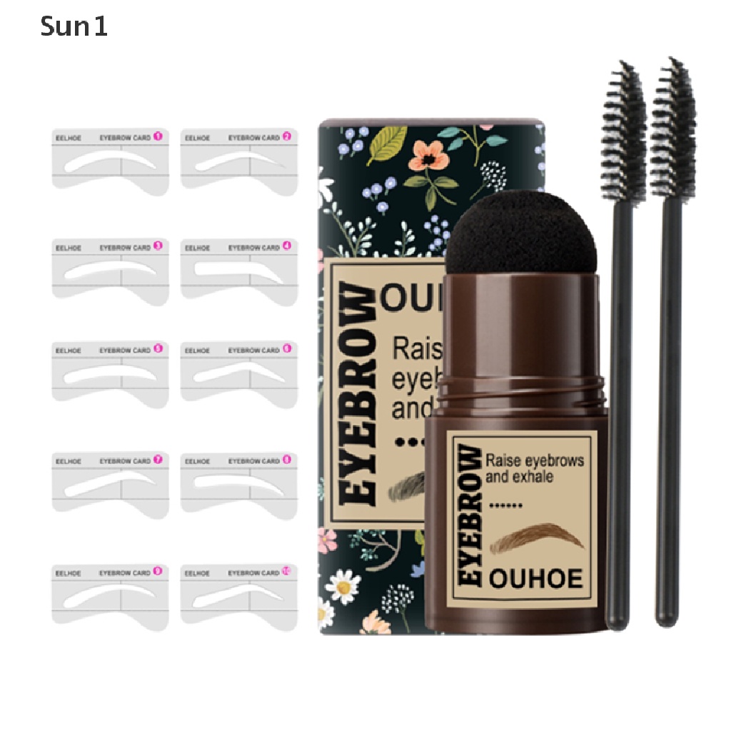 1 Bộ Sáp Và Con Dấu Trang Điểm Lông Mày Chống Nước Tiện Dụng